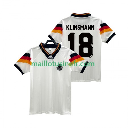 Maillot de Foot Allemagne KLINSMANN 18 Domicile Retro 1992